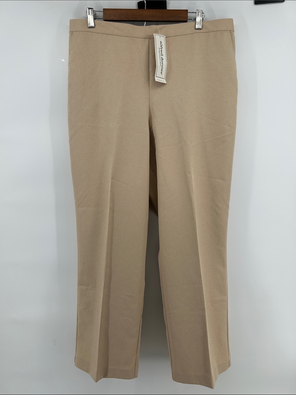 Alfred Dunner Tan Stretch Dress  Chinos for Women Size 18 NWT Pockets